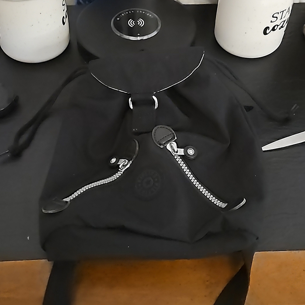 Small Unique Black Kipling Drawstring - image 1